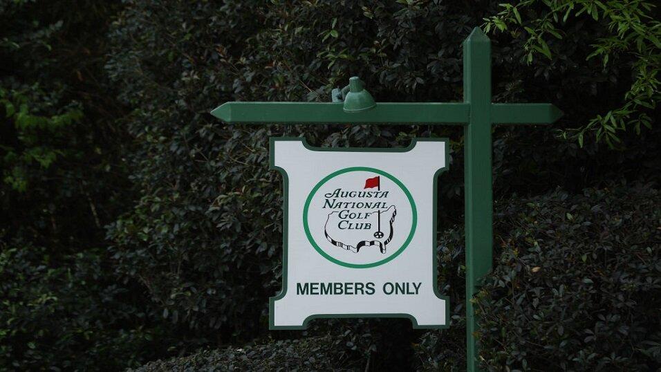 Members Only sign at Augusta National Golf Club, Georgia